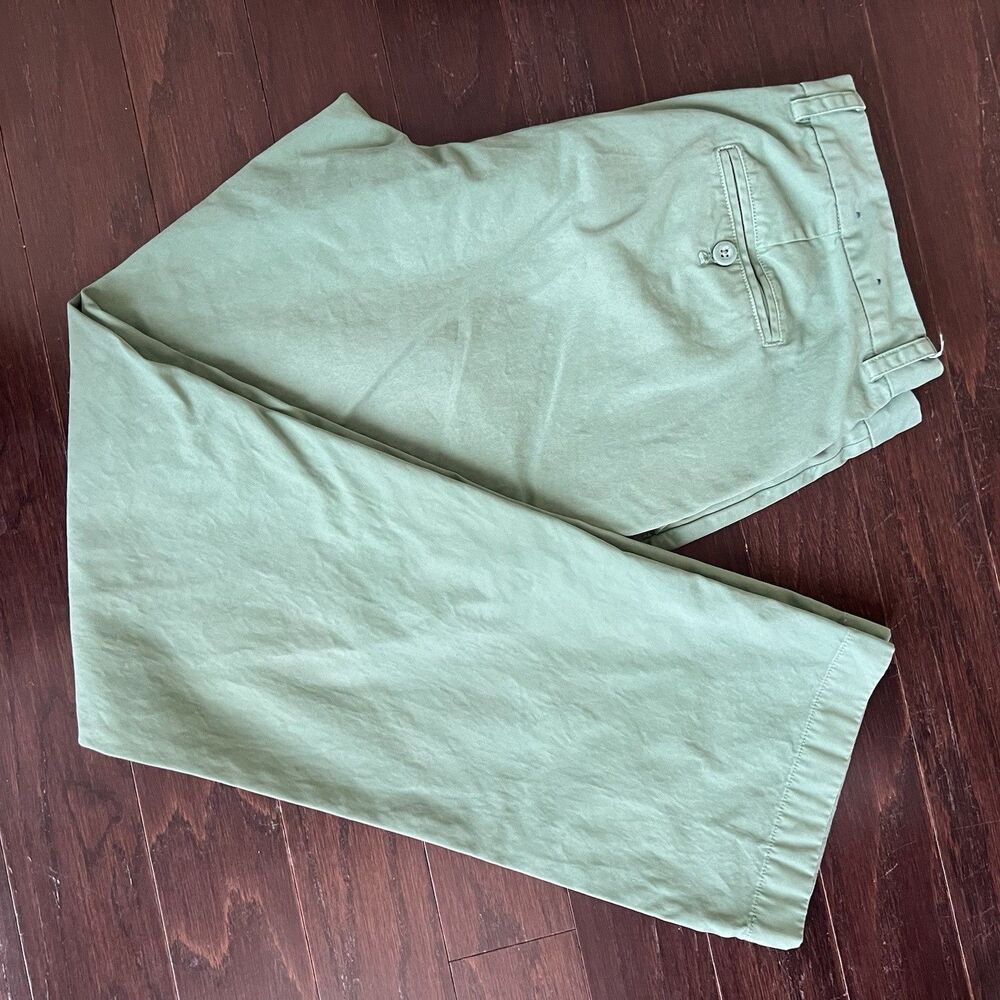 Vineyard Vines 36x32 Slim Fit Club Pants Green Terrapin Mens Cotton Twill - Picture 5 of 5